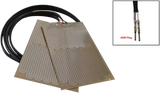 Flexible heating pads with wiring and OEM plug for GH-25 RSI Play Grip Heaters high power