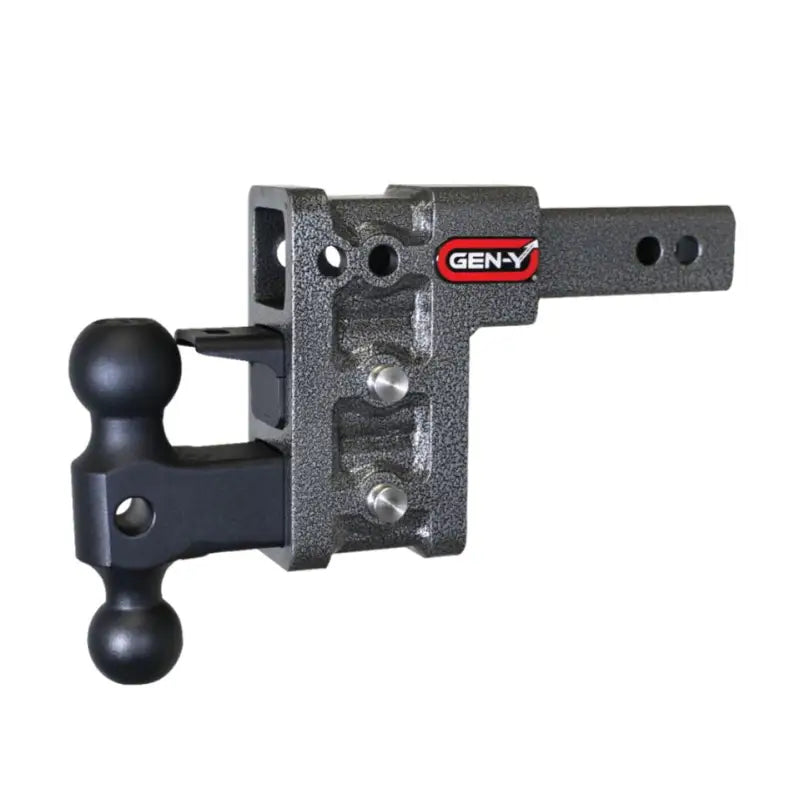 Adjustable trailer hitch with two ball sizes for GH-323 Gen-Y Hitch Mega-Duty 2 Shank