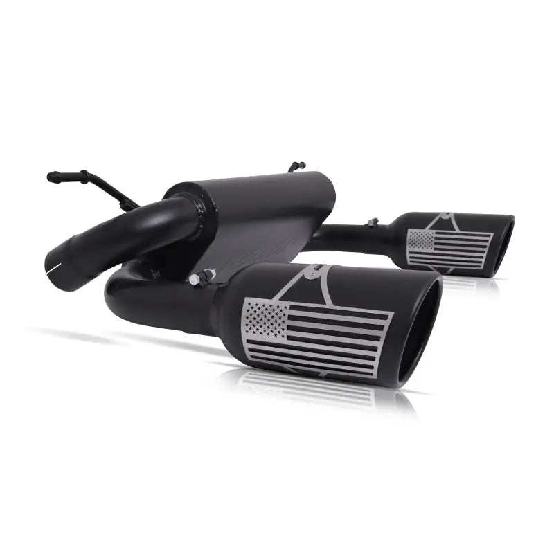 Gibson 70-0001 Gibson 07-10 Jeep Wrangler JK X 3.8L 2.5in Patriot Series Cat-Back Dual Split Exhaust - Blk Ceramic