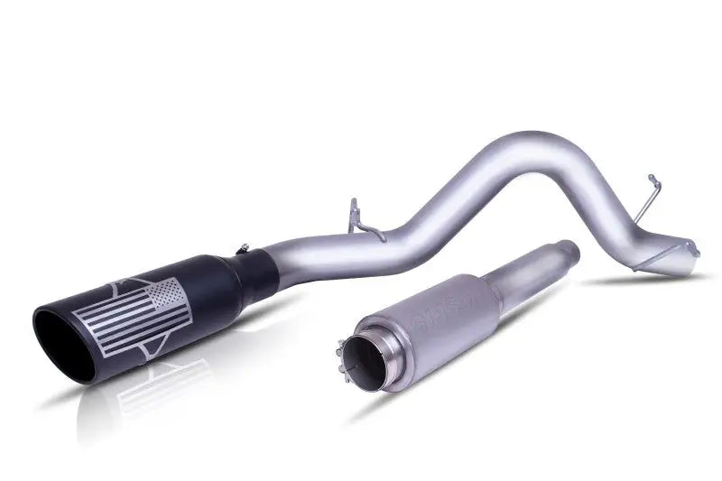 Gibson Patriot Series single exhaust for Toyota Tundra with flag tip