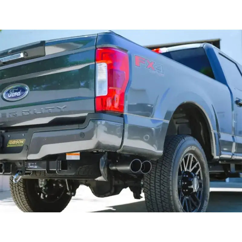 2019 Ford F-350 with Gibson dual sport exhaust black accents