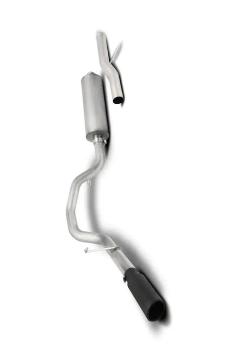 Silver exhaust system with black tip for GMC Yukon Chevrolet Tahoe 5.3L cat-back exhaust
