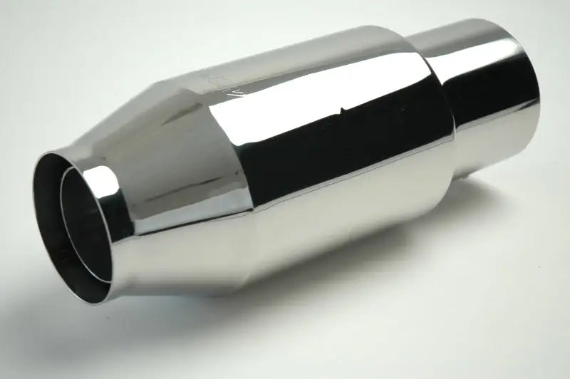 Shiny metal exhaust component for Gibson Marine Bullet Muffler Pair boat upgrade