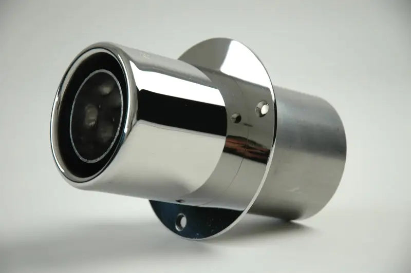 Shiny chrome Gibson Marine Power Tip Muffler for marine power tips and exhaust upgrade