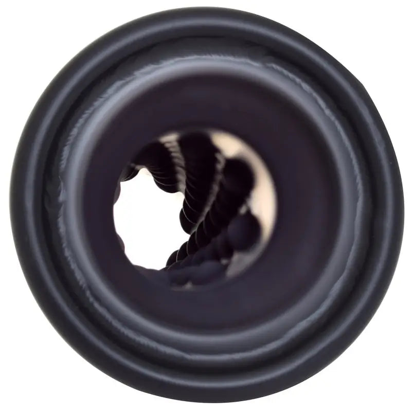 Gibson 500659-B Gibson Rolled Edge Angle-Cut Muffler Quiet Tip - 4in OD/2.25in Inlet/12in Length - Black Ceramic