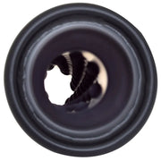 Gibson 500659-B Gibson Rolled Edge Angle-Cut Muffler Quiet Tip - 4in OD/2.25in Inlet/12in Length - Black Ceramic