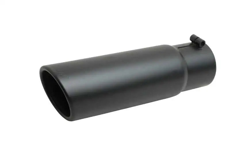 Gibson Gibson Rolled Edge Slash-Cut Tip - 5in OD/2.5-2.75in Inlet/12in Length - Black Ceramic