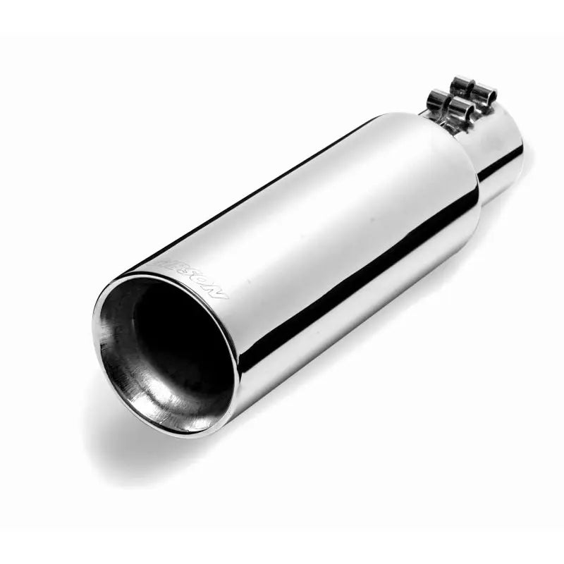 Gibson 500427 Gibson Round Dual Wall Angle-Cut Tip - 4in OD/3in Inlet/12in Length - Stainless