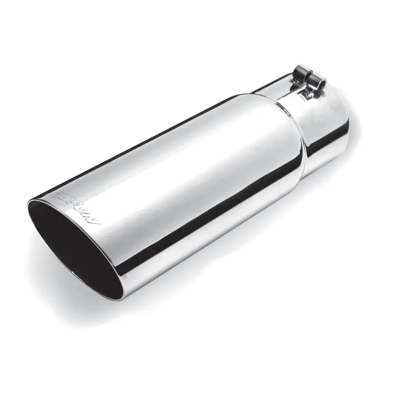 GIBSON EXHST 500360 Gibson Round Single Wall Angle-Cut Tip - 3.5in OD/3in Inlet/12in Length - Stainless