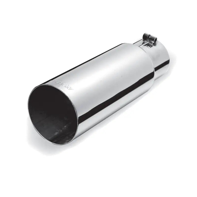 GIBSON EXHST 500371 Gibson Round Single Wall Straight-Cut Tip - 3.5in OD/2.75in Inlet/12in Length - Stainless