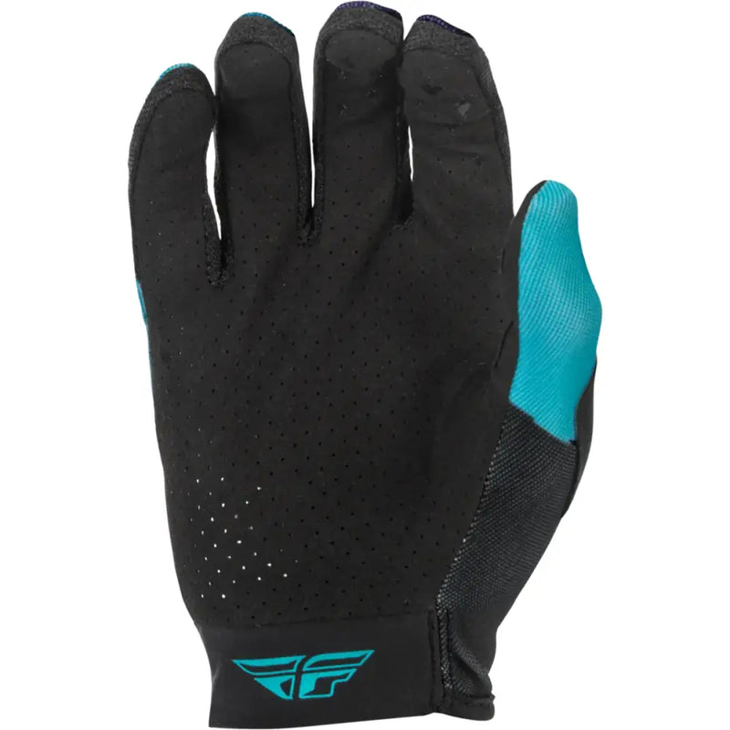 Girl's Lite Gloves Aqua/Navy/White Yl - FLY RACING