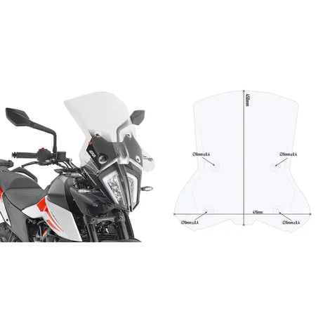 Windshield Specific Clear Ktm - GIVI