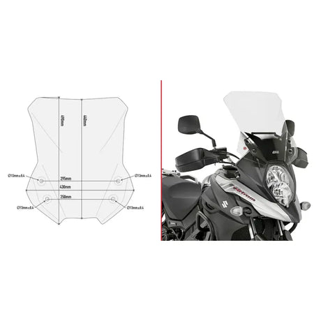 Windshield Specific Clear Suz - GIVI