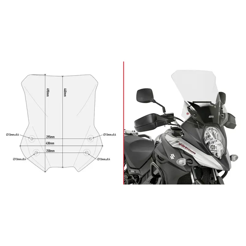 Windshield Specific Clear Suz - GIVI