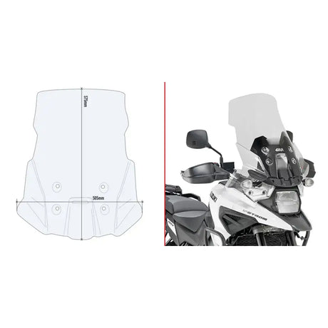 Windshield Specific Clear Suz - GIVI