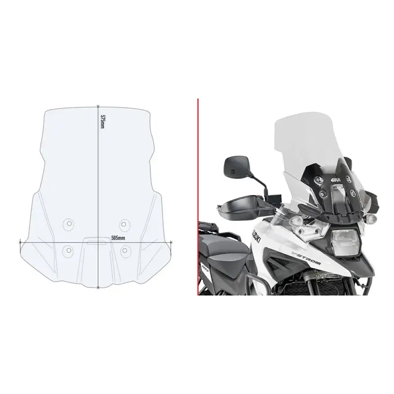 Windshield Specific Clear Suz - GIVI