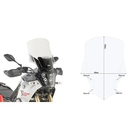 Windshield Specific Clear Yam - GIVI