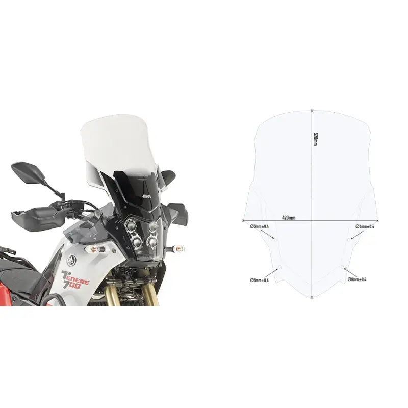 Windshield Specific Clear Yam - GIVI