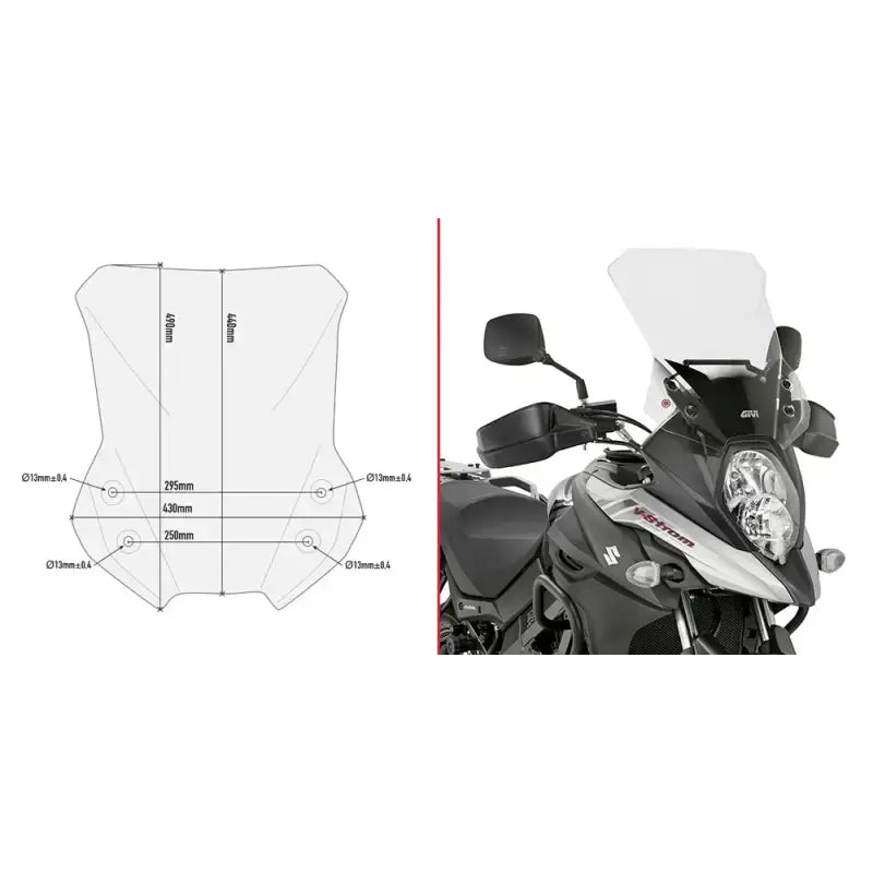 Windshield Specific Clear Suz - GIVI