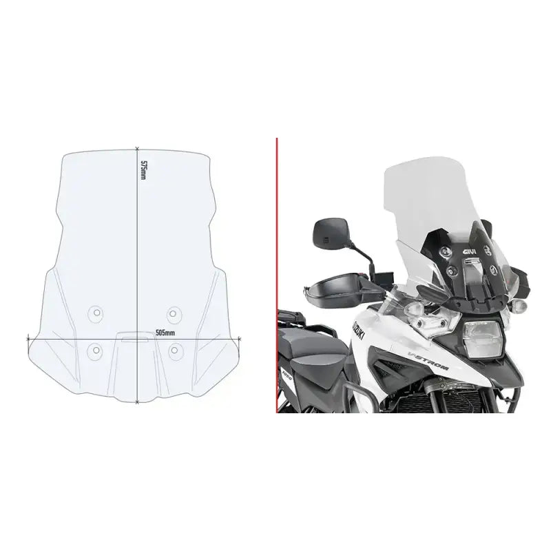 Windshield Specific Clear Suz - GIVI