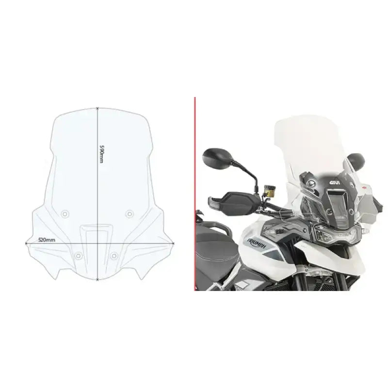 Windshield Specific Clear Tri - GIVI