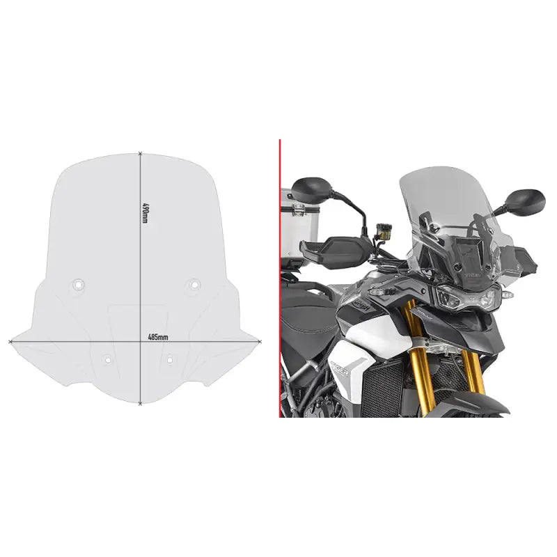 Windshield Specific Smoke Tri - GIVI