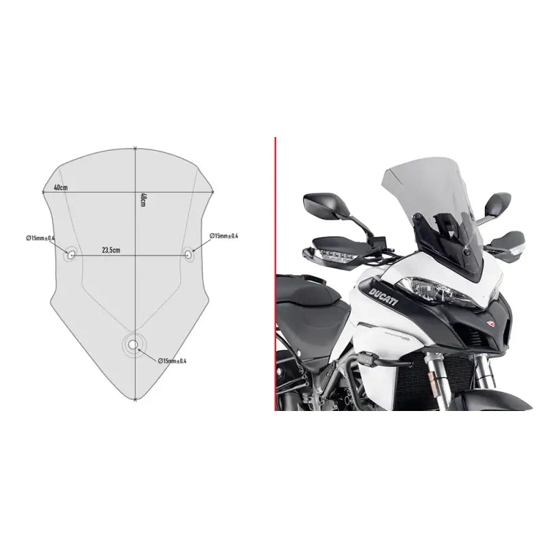 Windshield Specific Smoke Duc - GIVI