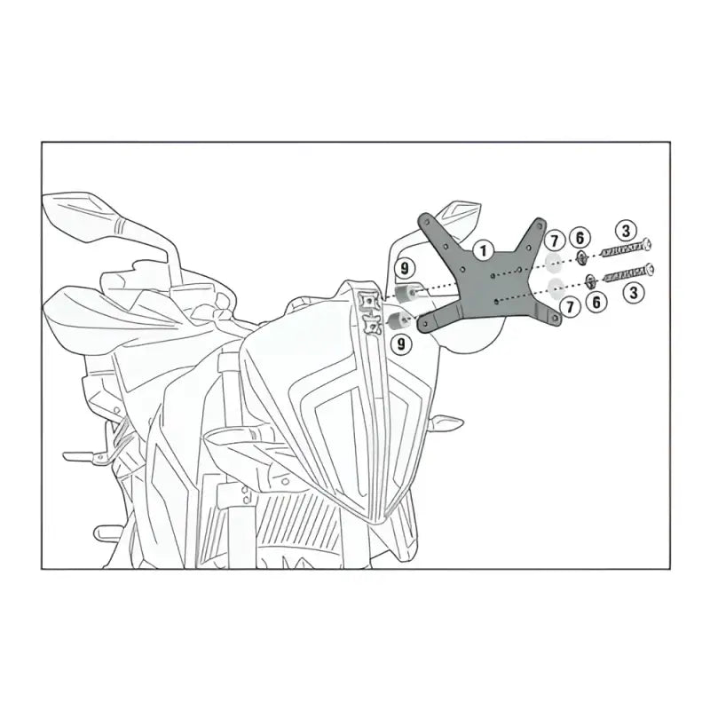 Windshield Fit Kit For 7710dt / 7710d Ktm - GIVI