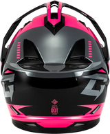 Gm 11s Ronin Snow Helmet W/ Elec Shield Black/Grey/Pink 2x