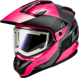 Gm 11s Ronin Snow Helmet W/ Elec Shield Black/Grey/Pink Sm