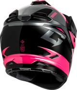 Gm 11s Ronin Snow Helmet W/ Elec Shield Black/Grey/Pink Xl