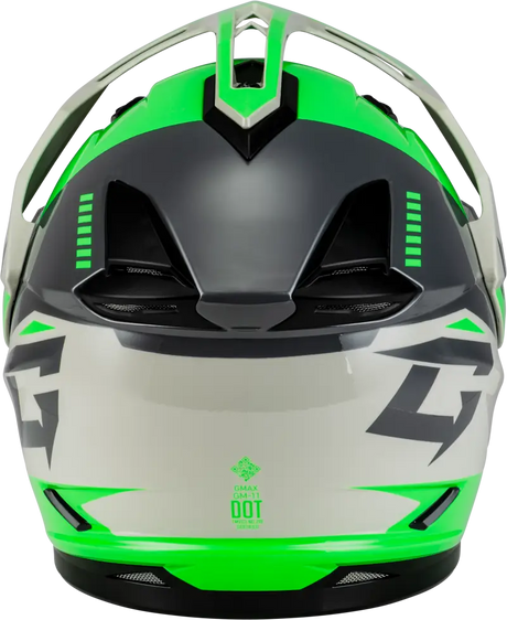 Gm 11s Ronin Snow Helmet W/ Elec Shield Green/Grey Xl