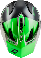 Gm 11s Ronin Snow Helmet W/ Elec Shield Green/Grey Xl