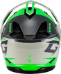 Gm 11s Ronin Snow Helmet W/ Elec Shield Green/Grey Xs