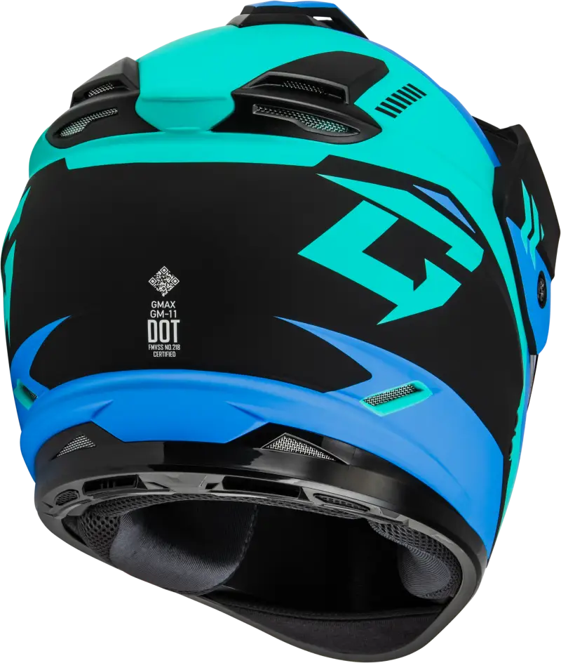 Gm 11s Ronin Snow Helmet W/ Elec Shield Matte Blk/Blue Xl