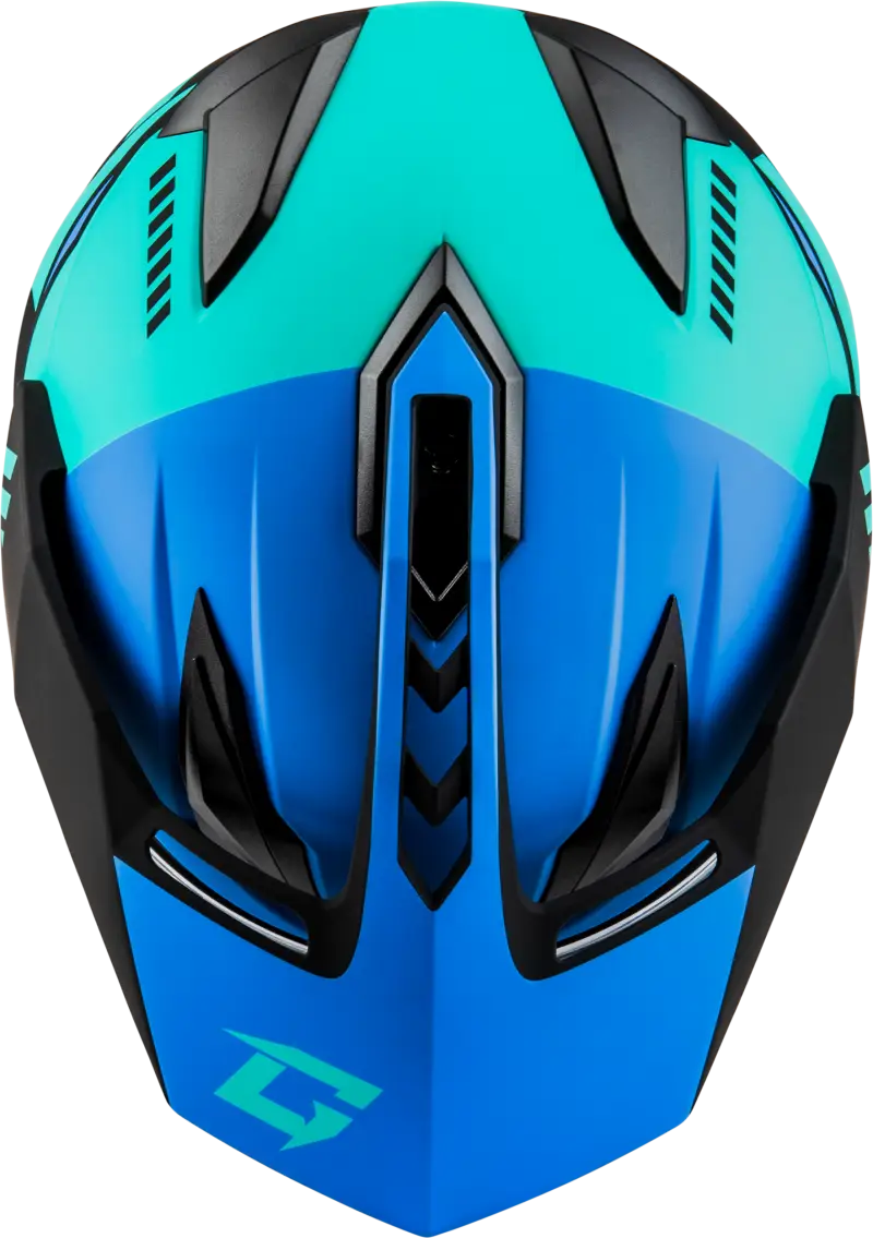 Gm 11s Ronin Snow Helmet W/ Elec Shield Matte Blk/Blue Xl