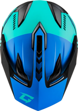 Gm 11s Ronin Snow Helmet W/ Elec Shield Matte Blk/Blue Xl