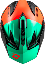 Gm 11s Ronin Snow Helmet W/ Elec Shld Black/Aqua/Coral 2x