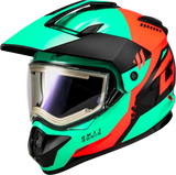 Gm 11s Ronin Snow Helmet W/ Elec Shld Black/Aqua/Coral 2x