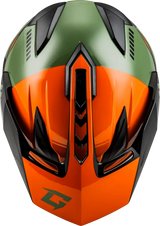 Gm 11s Ronin Snow Helmet W/ Elec Shld Orange/Grey/Black 2x