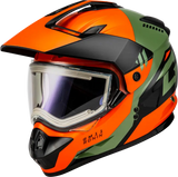 Gm 11s Ronin Snow Helmet W/ Elec Shld Orange/Grey/Black 2x