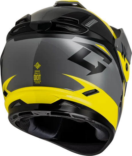 Gm 11s Ronin Snow Helmet W/ Elec Shld Yellow/Slvr/Grey 2x