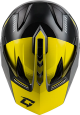 Gm 11s Ronin Snow Helmet W/ Elec Shld Yellow/Slvr/Grey Xs