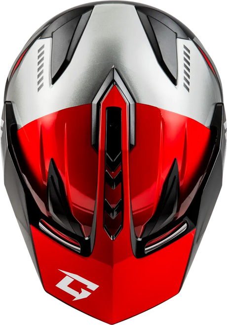Gm 11s Ronin Snow Helmet W/ Electric Shield Black/Red 2x