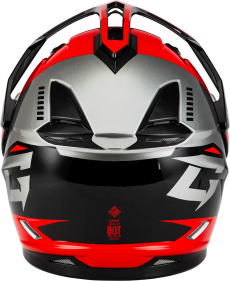 Gm 11s Ronin Snow Helmet W/ Electric Shield Black/Red Md