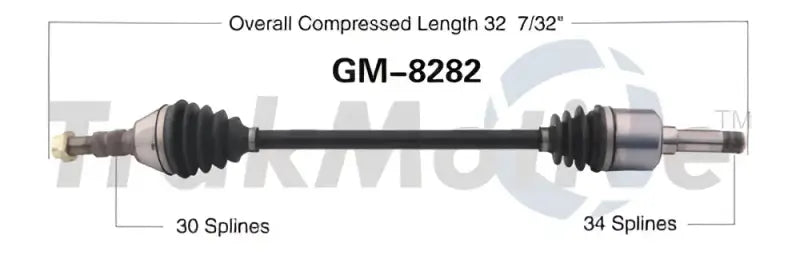 GM-8282 Trakmotive New Cv Axle - Shaft