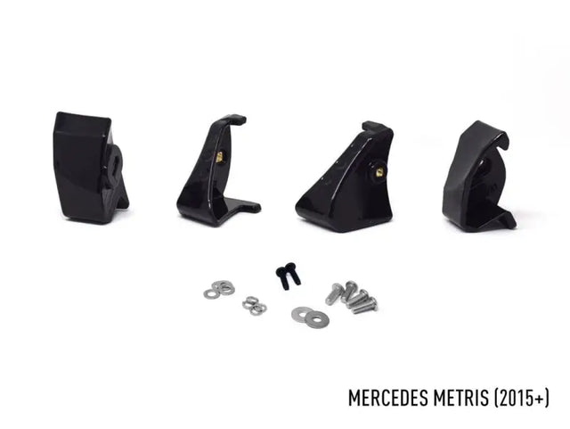 Black metal roof rack mounting kit for Mercedes Metris GM-USMM-01K Triplerlight