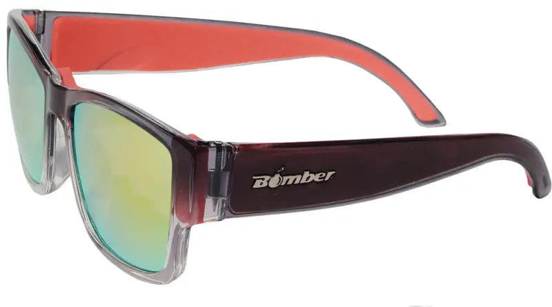 Gm104-Rm-Rf Bomber Gomer Bomb Floating Eyewear Crystal Smoke W/Red Mirror 