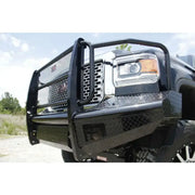 Black GM14-S3160-1 Fab Fours Ranch Bumper with grille guard for trucks