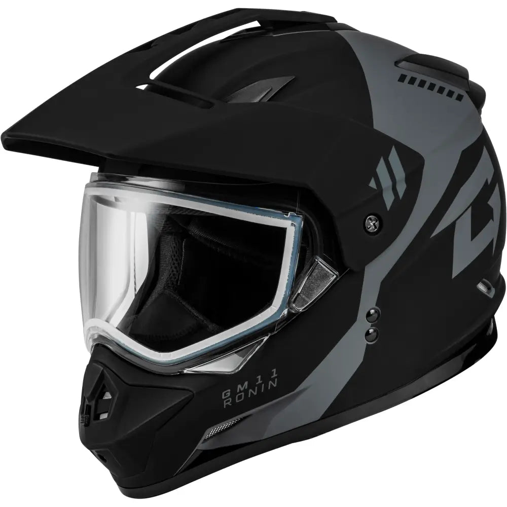Gmax A2115819 Gm-11S Ronin Snow Helmet Matte Black/Silver 3X